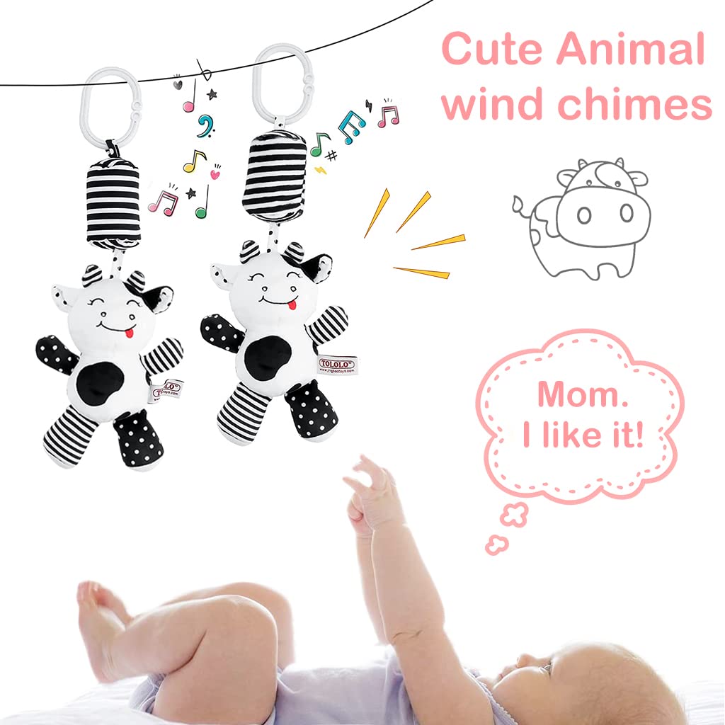 PATPAT Baby Toy Rattle Toy Cartoon Stuffed Plush Toy Hanging Rattle Toys, Baby Bed Crib Car Seat Travel Stroller Soft Plush Toys with Sound, Best Birthday Gift for Newborn 0-18 Month PATPAT Baby Toy Rattle Toy Cartoon Stuffed Plush Toy Hanging Rattle Toys, Baby Bed Crib Car Seat Travel Stroller Soft Plush Toys with Sound, Best Birthday Gift for Newborn 0-18 Month
